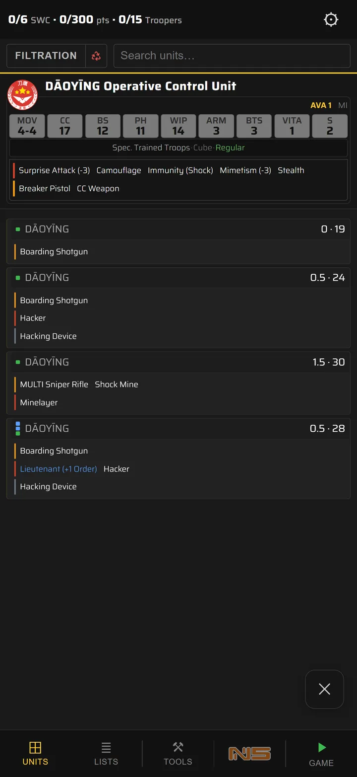 The Daoying unit profile